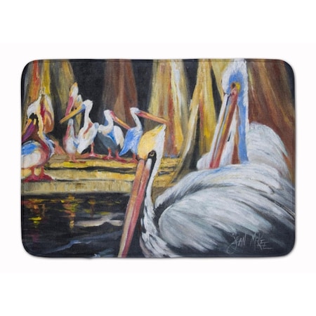 Carolines Treasures Pelicans Machine Washable Memory Foam Mat JMK1137RUG